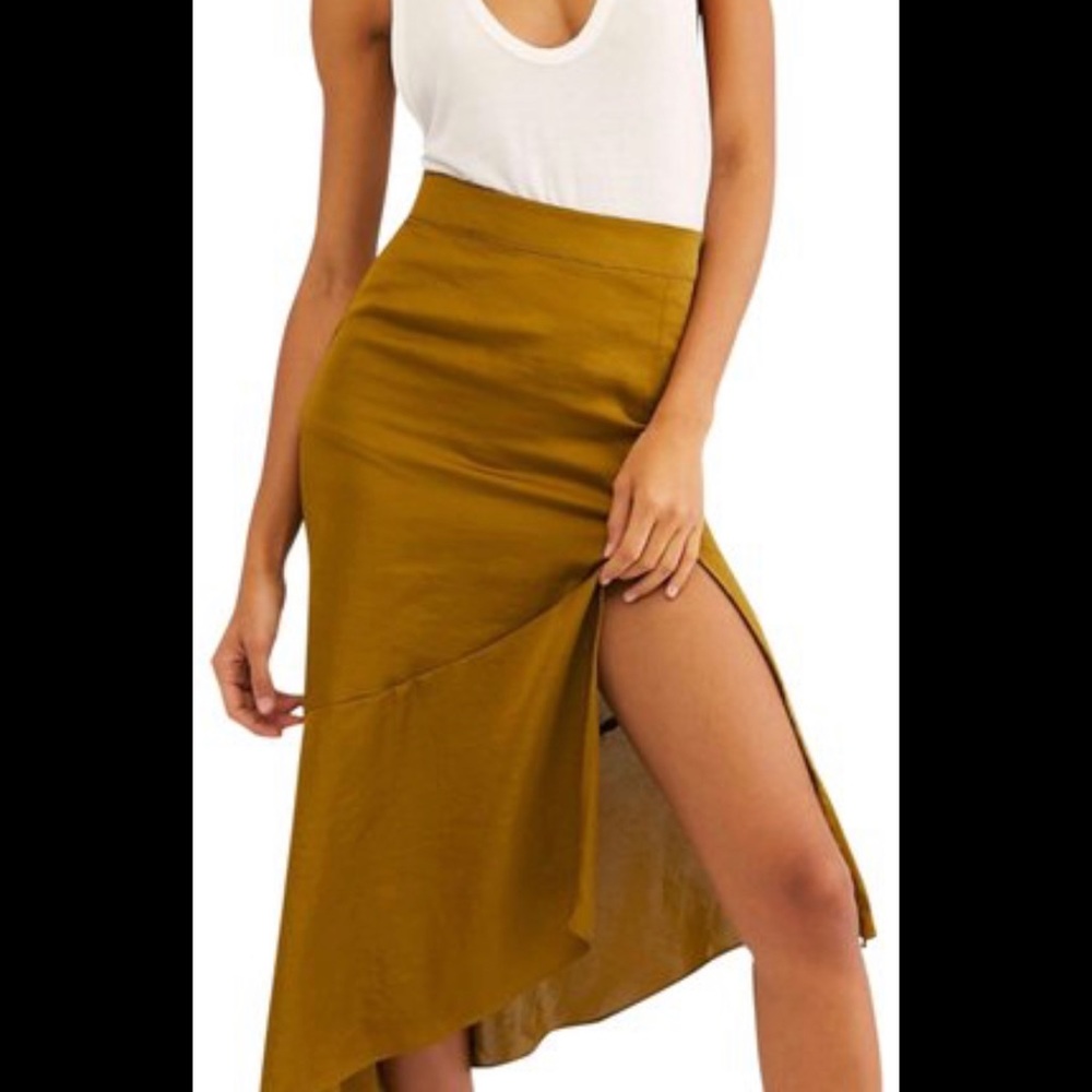 Free people Lola silk skirt